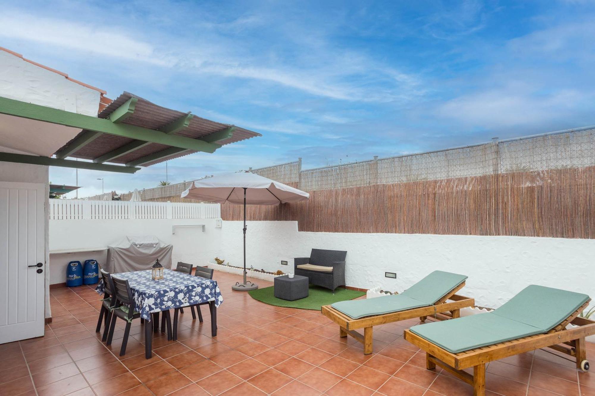 Private Chill-Out Terrace Bungalow - Pool San Bartolomé 外观 照片